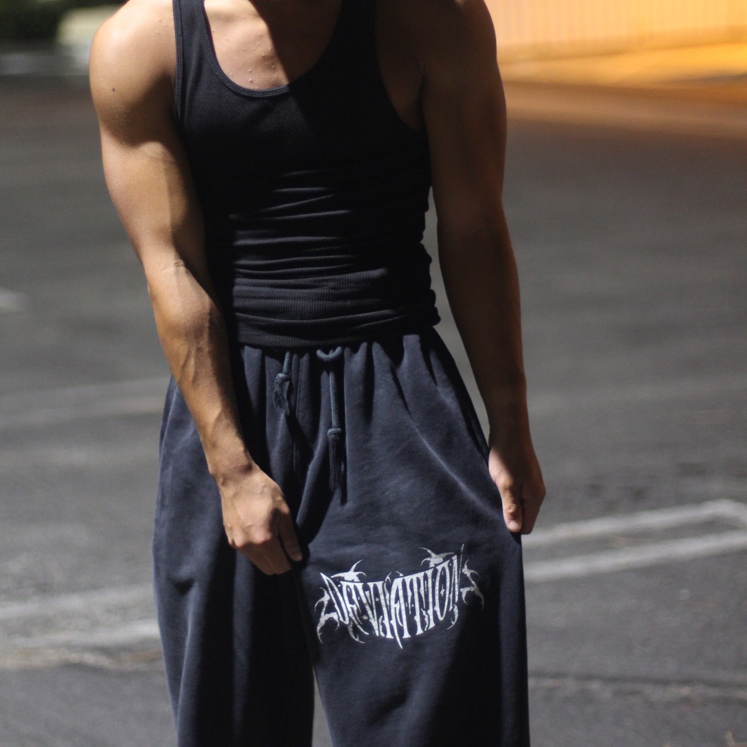 Unisex Washed Baggy Joggers V3